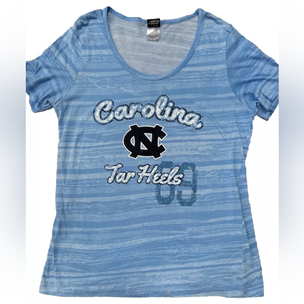 Carolina Tar Heels Blue UNC Rhinestone T- Shirt University of North Carolina